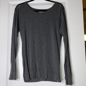 Mesh stripe Womens long sleeve